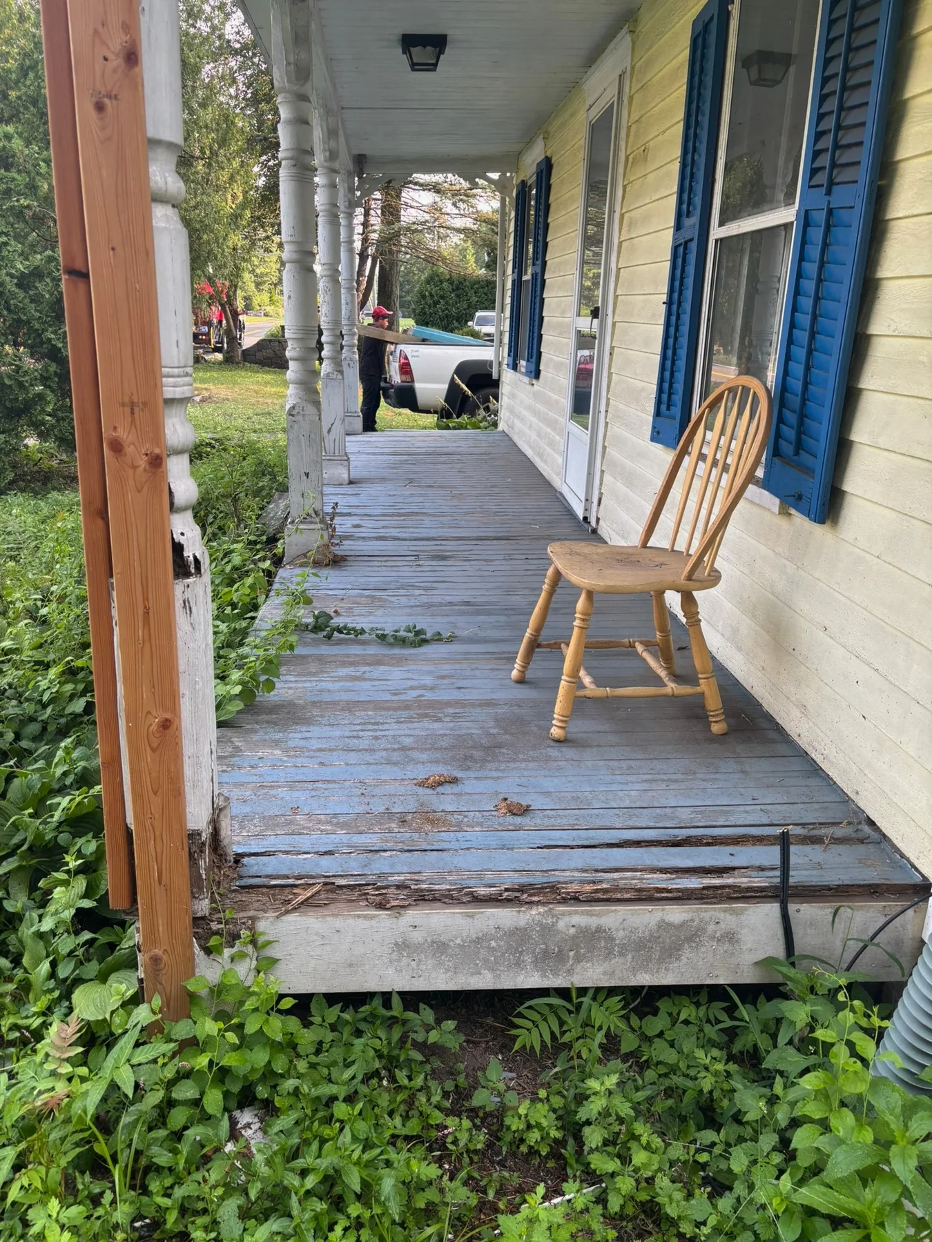 Front porch before rebuilding